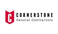 Cornerstone general contractors logo.
